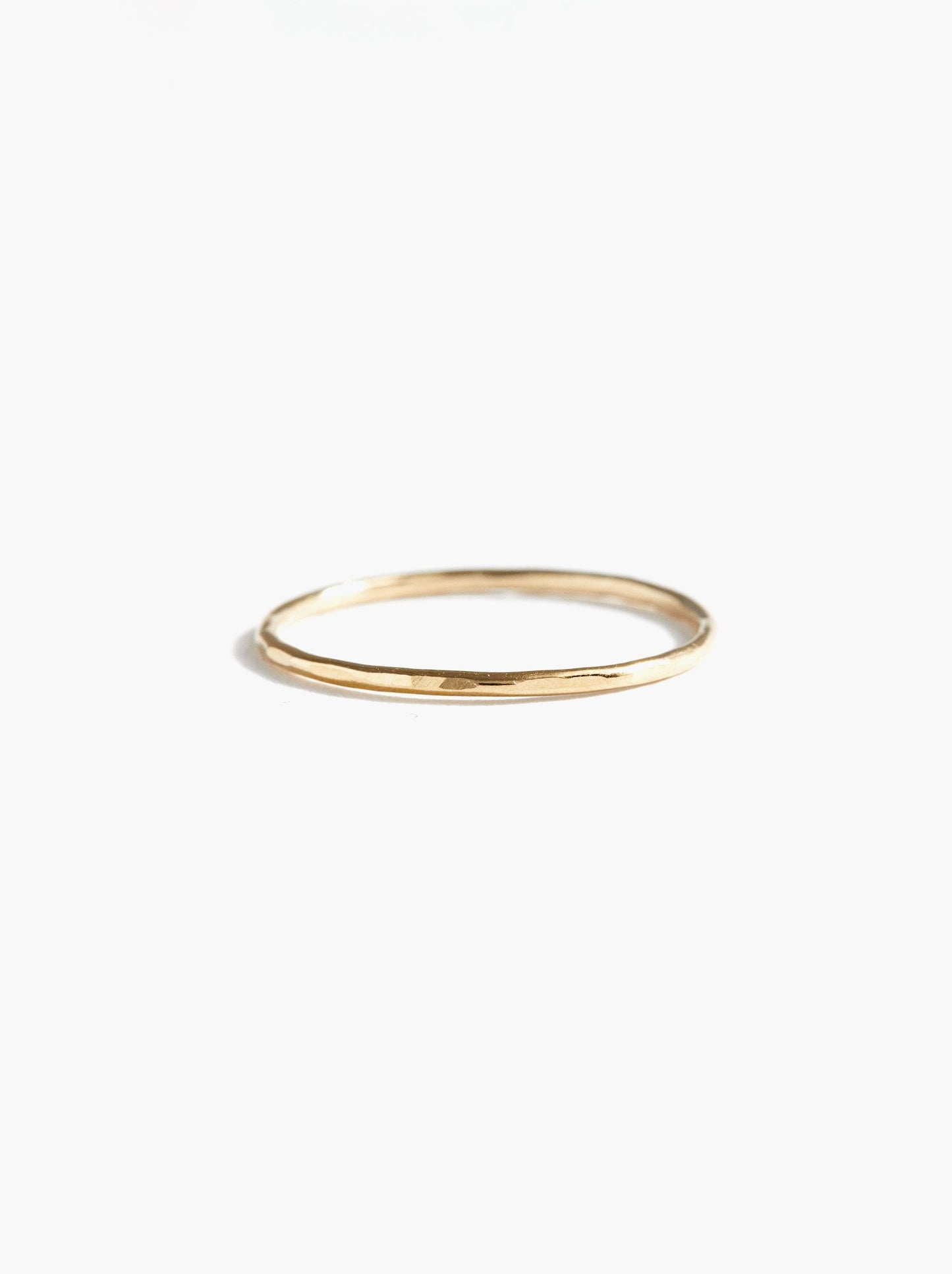 ABLE Hammered Stacking Thin Ring