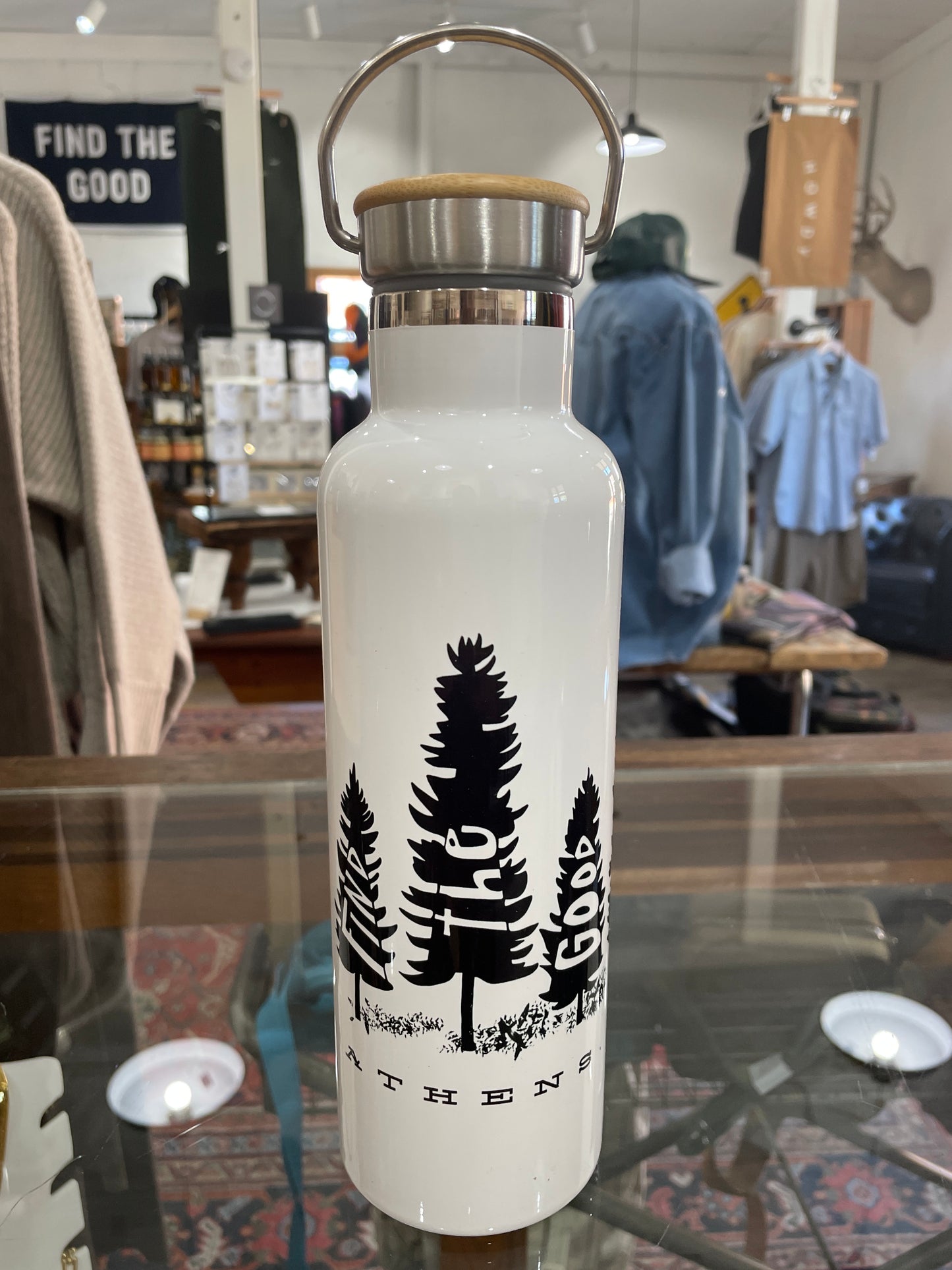 "Find the Good" A&Co. Canteen w/Bamboo Lid