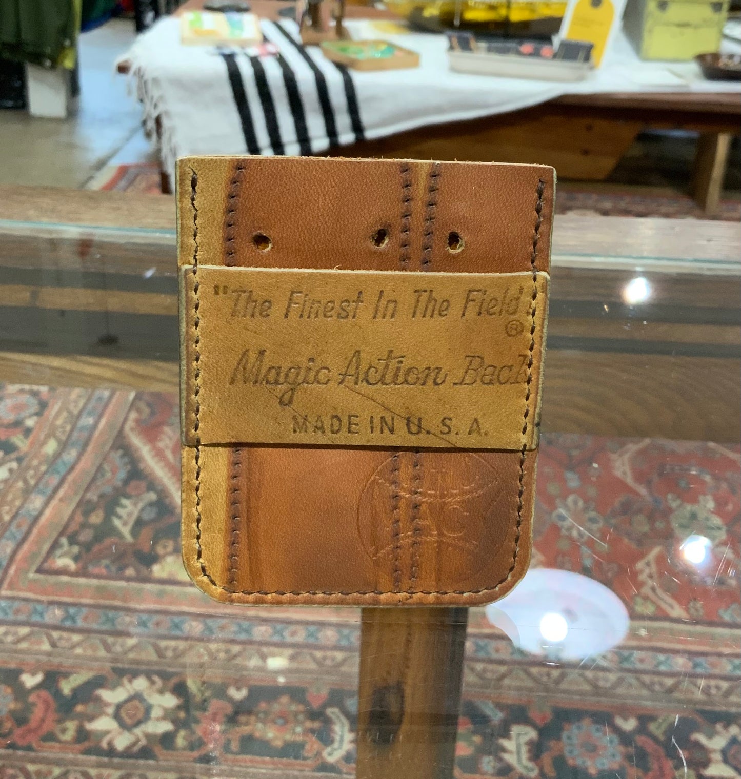 Mack Provisions Vintage Baseball Glove Card Holder