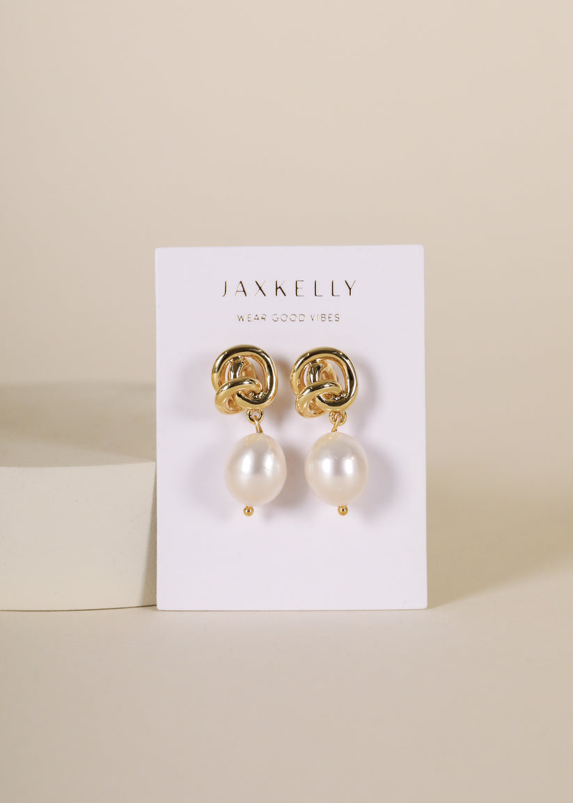 Pearl Knot Earrings