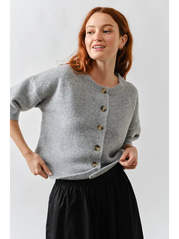 Chic Escape Button Down Wide Sleeves Cardigan