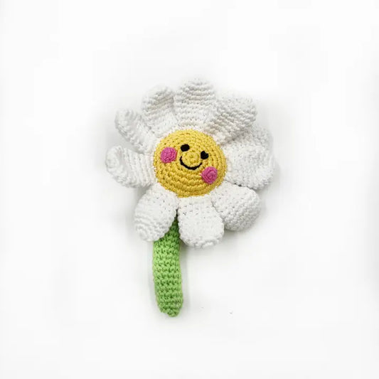 Daisy Flower Rattle – Bright & Cheerful Playtime Companion