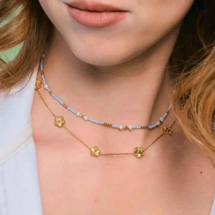 Mini Gold Flora Necklace