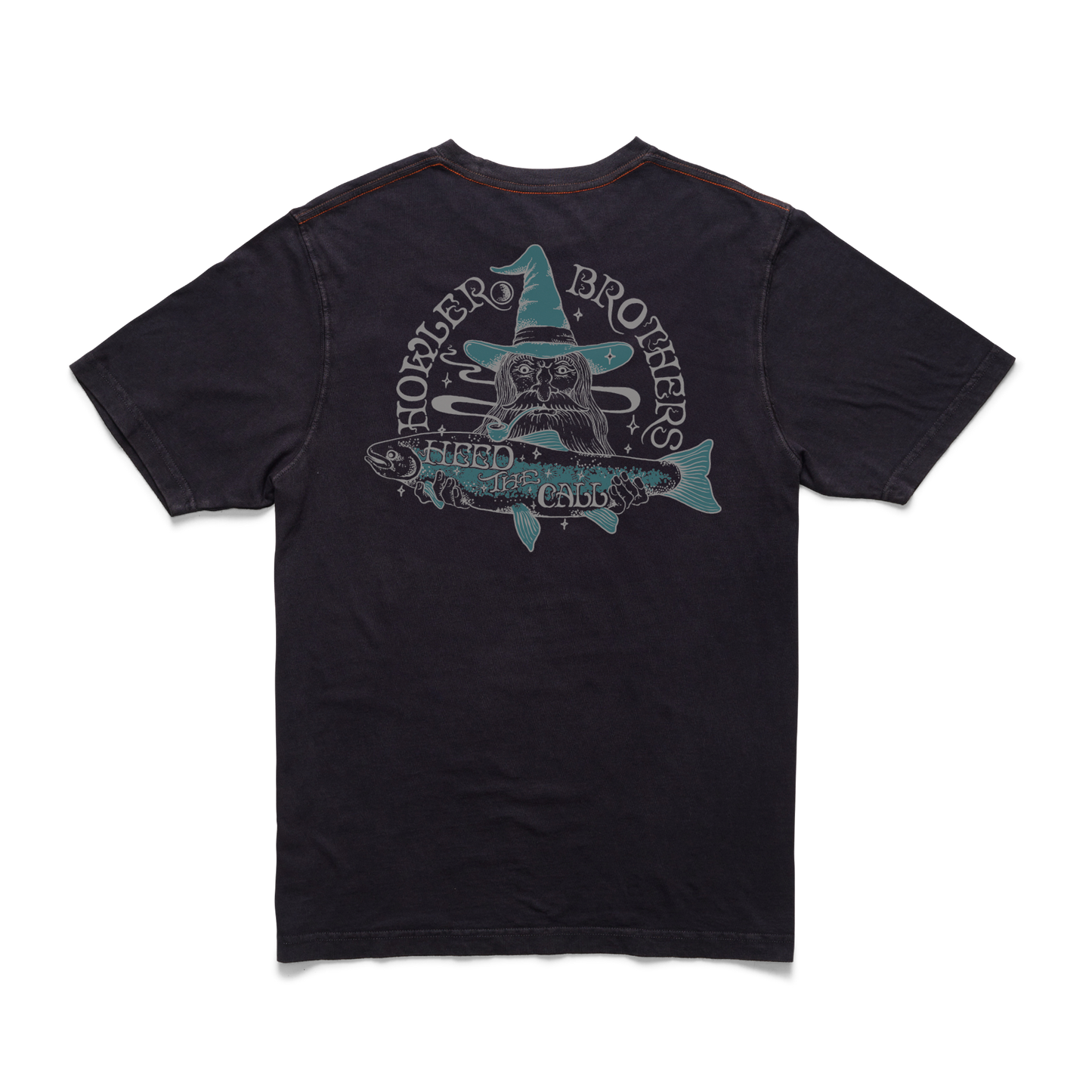 Cotton T-Shirt River Wizard:Black