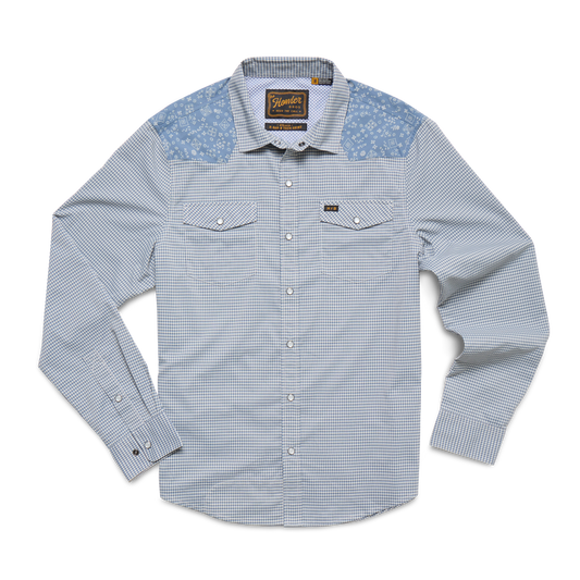 H Bar B Tech Longsleeve Wild Rag:Blue Mirage