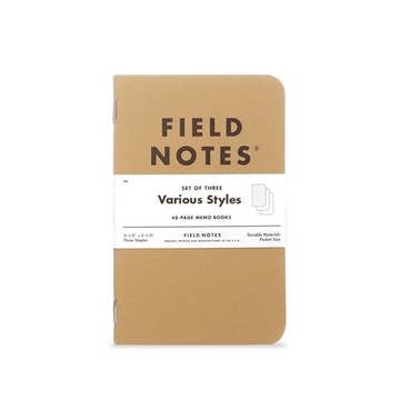 Field Notes Original Kraft 3-Packs