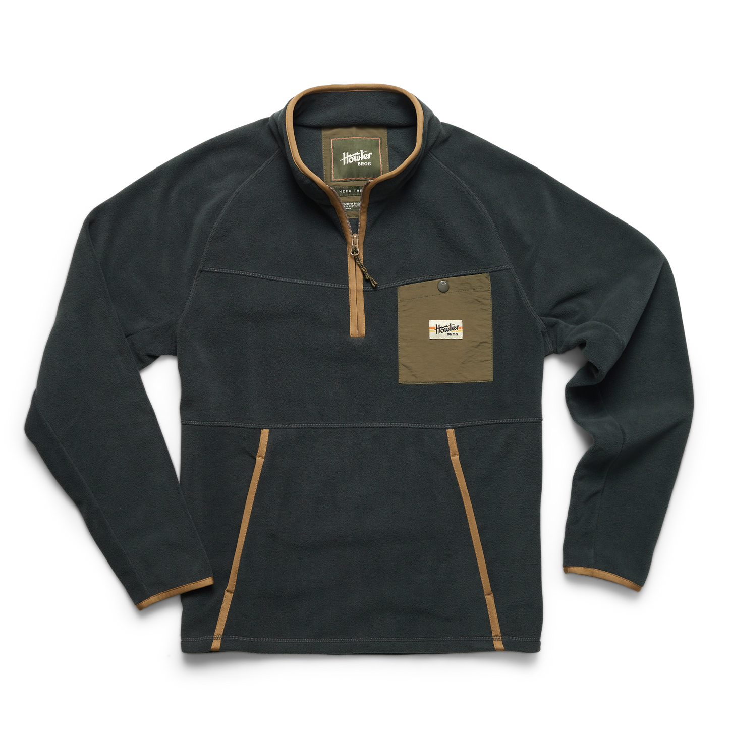 Howler Free Range Fleece Pullover- Antique Black