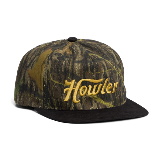 Unstructured Snapback Hats - Howler Script : Mossy Oak