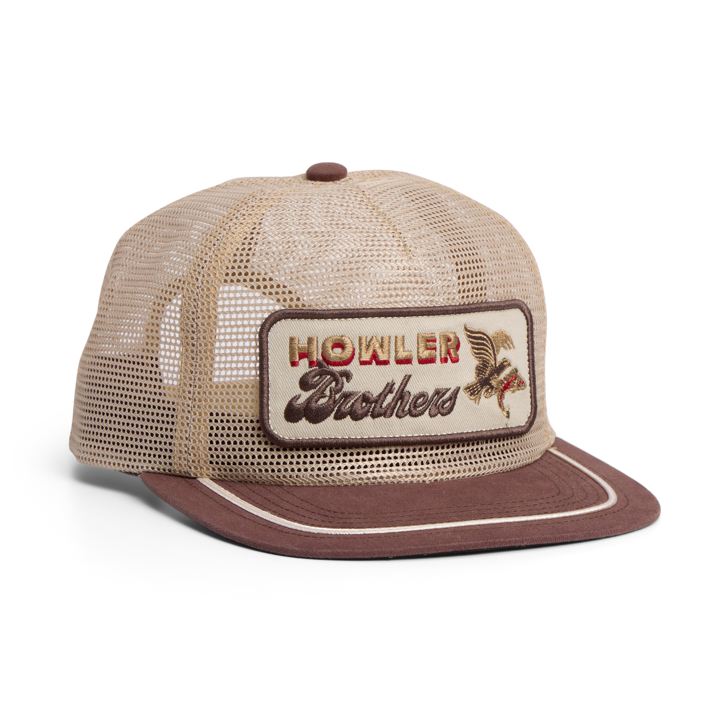 Unstructured Snapback Hats - Feedstore : Osprey Prey : Khaki / Brown