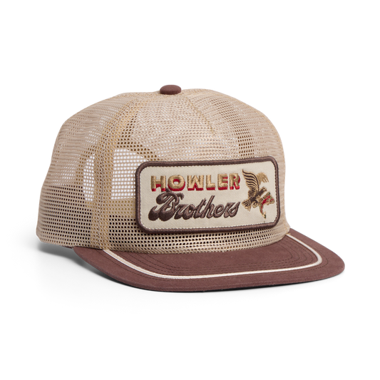 Unstructured Snapback Hats - Feedstore : Osprey Prey : Khaki / Brown
