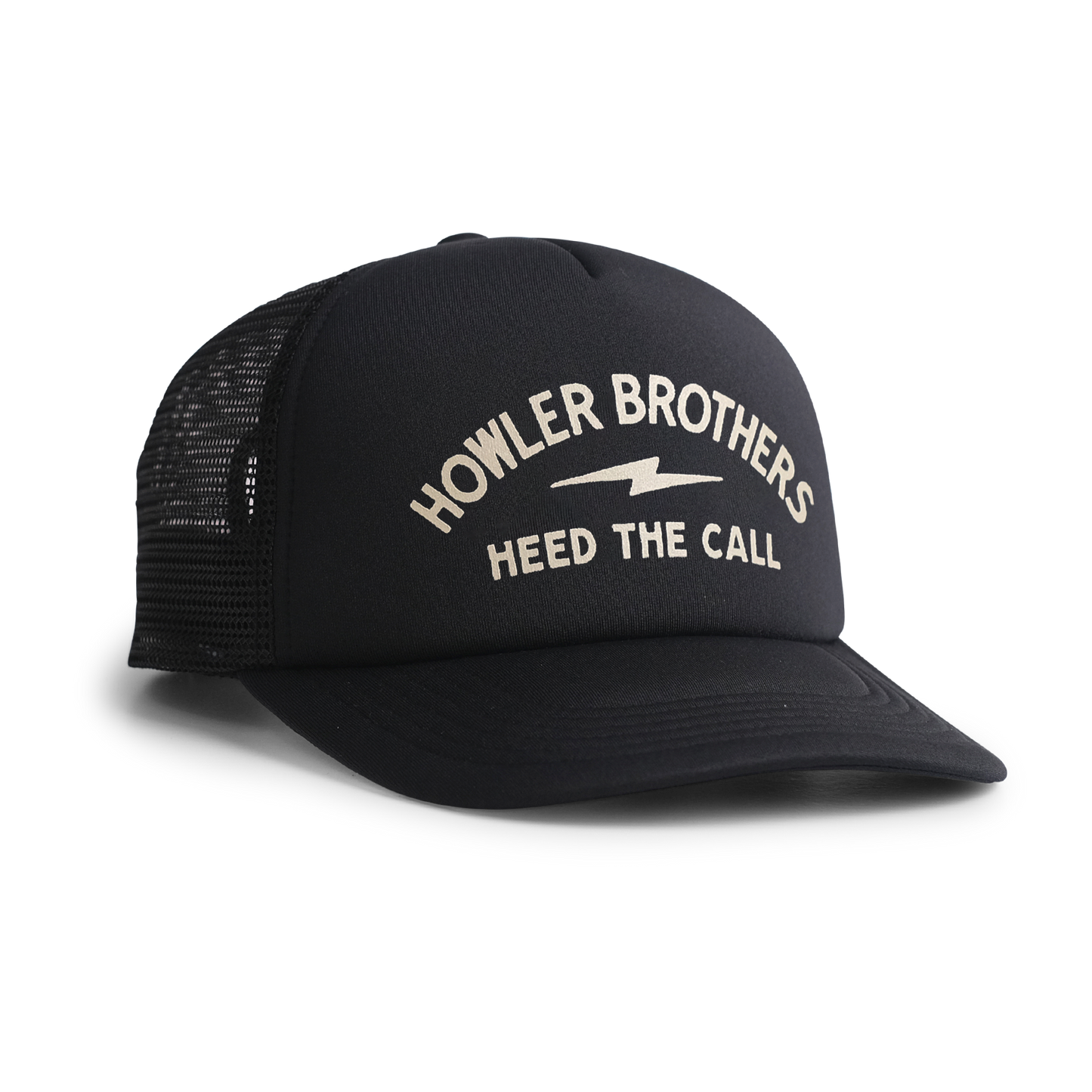 Howler Bros Foam Dome Hat - Lightning Badge: Black