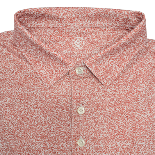 Cowboy Hat Polo - Brick