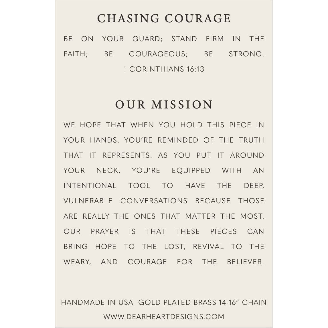 Chasing Courage Necklace