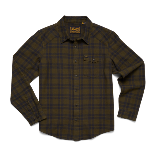 La Grange Lightweight Flannel Cohen Plaid:Dark Olive