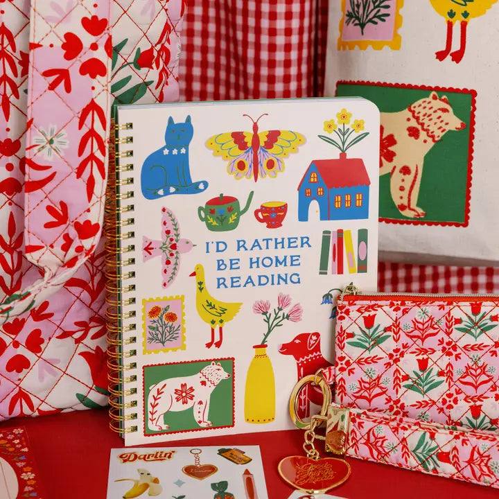 I'd Rather Be Home Reading Mini Notebook