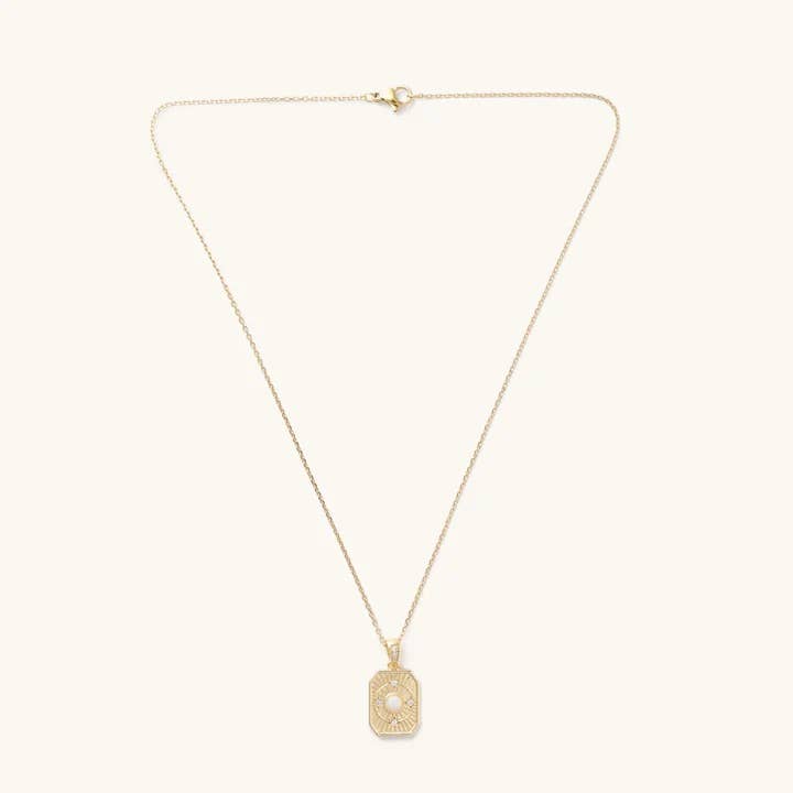 Good Karma Rectangle Opal Necklace