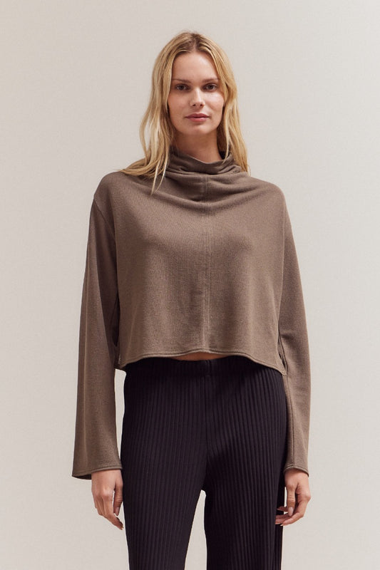 Cowl Neck Loose Fit Top