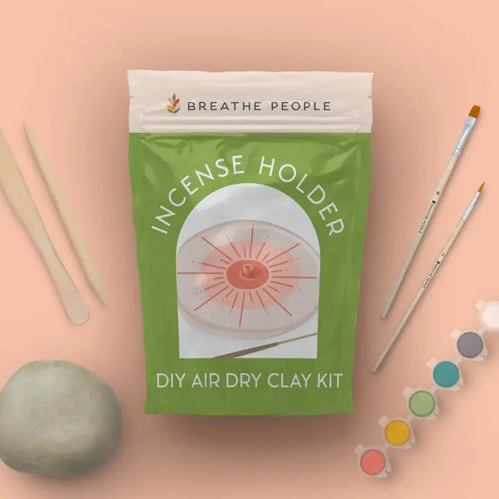 DIY Air Dry Clay Kit- Incense Holder