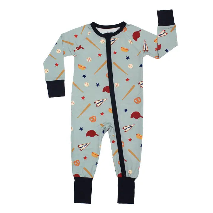 Play Ball Baseball Bamboo Baby Pajamas