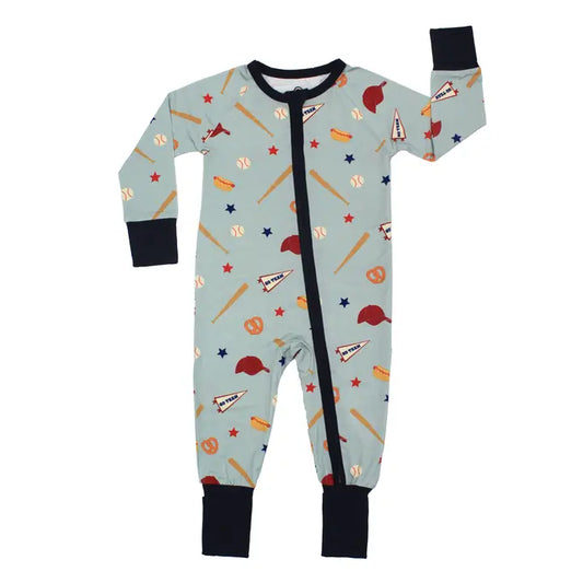 Play Ball Baseball Bamboo Baby Pajamas