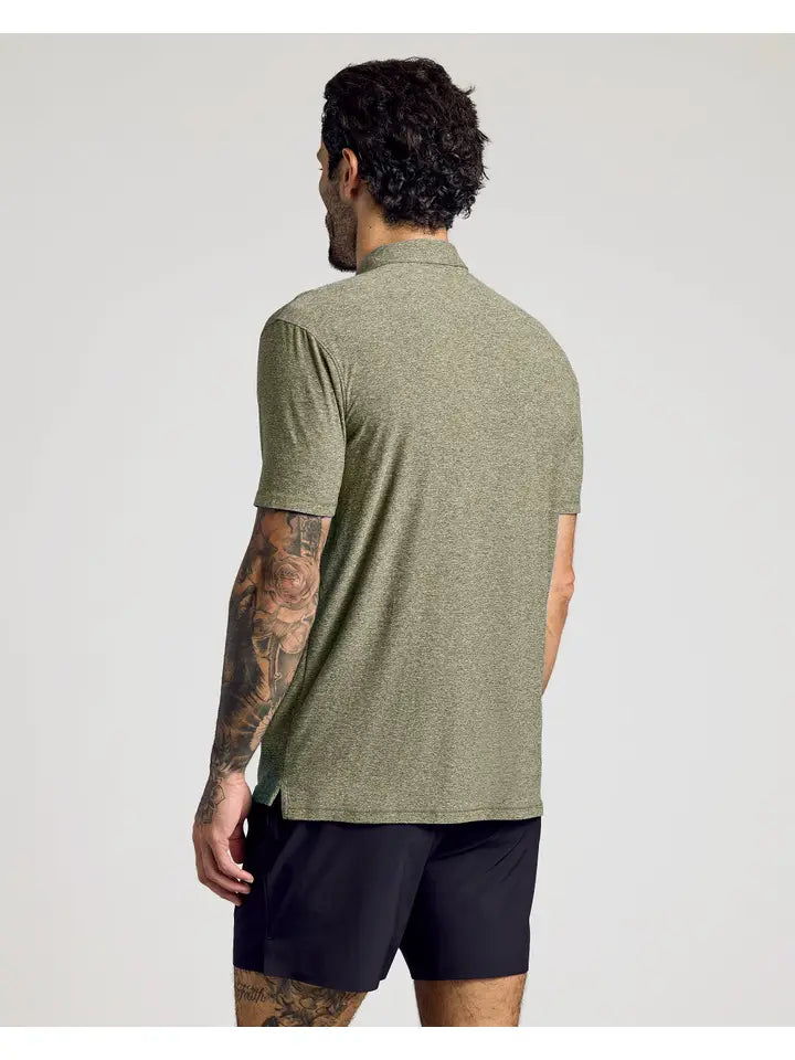 Men's Active Polo - Military Green
