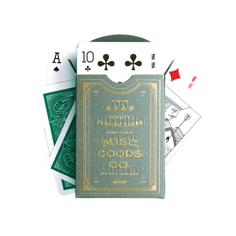 Handcrafted Playing Cards with Leather Case