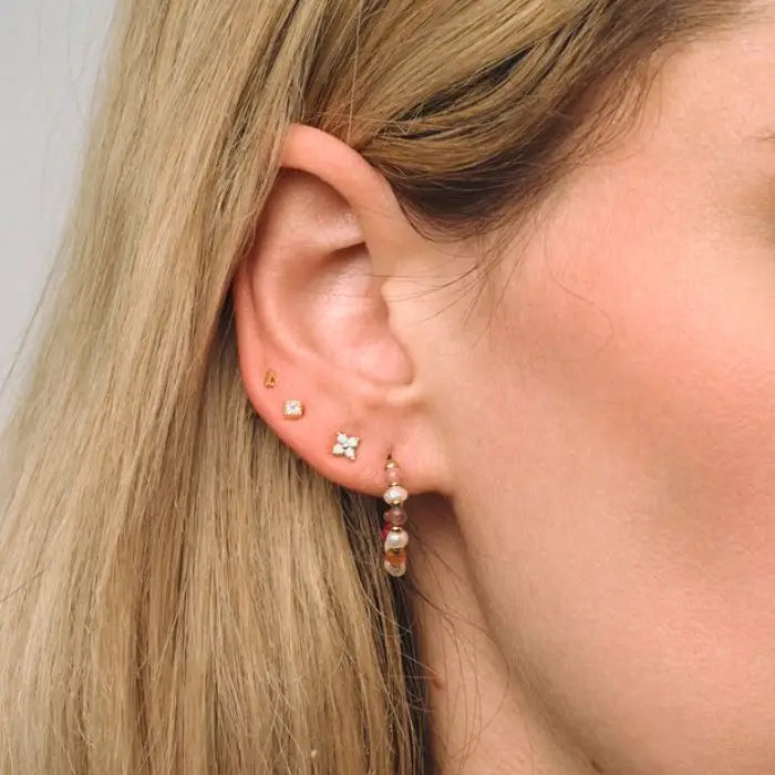 Mini Multi Bead Hoops