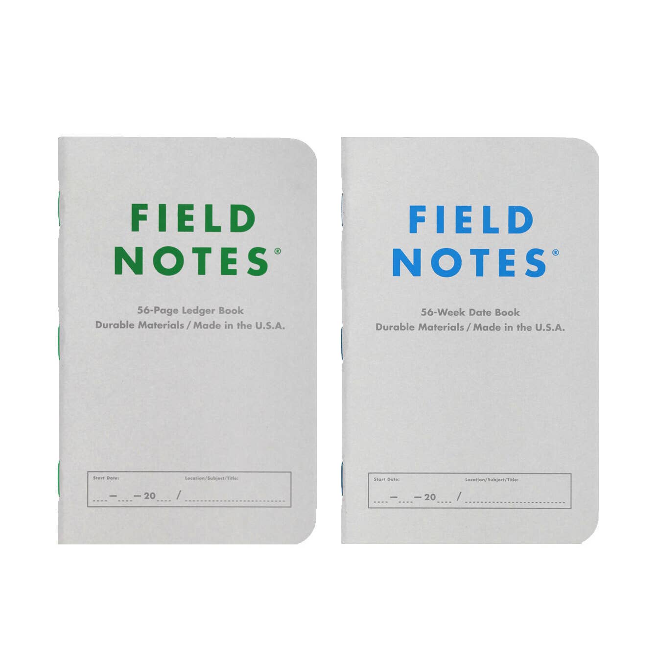 Field Notes Index: Ledger & Date Books