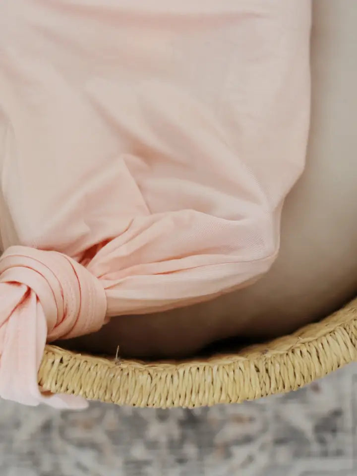 Blush Pink Bamboo Knotted Gown