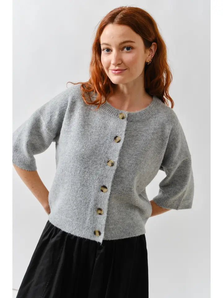 Chic Escape Button Down Wide Sleeves Cardigan