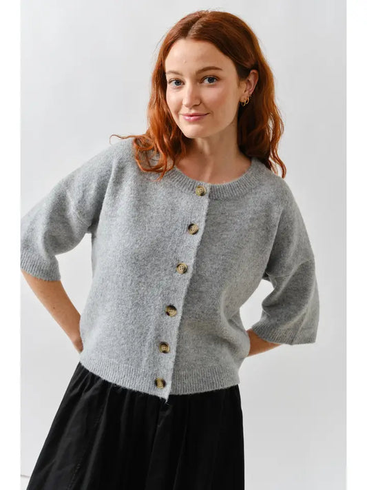 Chic Escape Button Down Wide Sleeves Cardigan