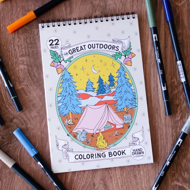 Outdoor Adventure Premium Coloring Book