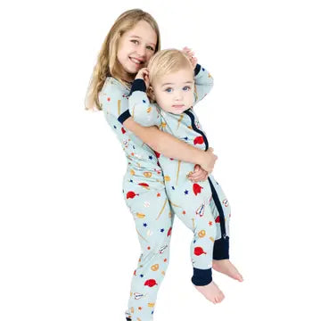 Play Ball Baseball Bamboo Baby Pajamas