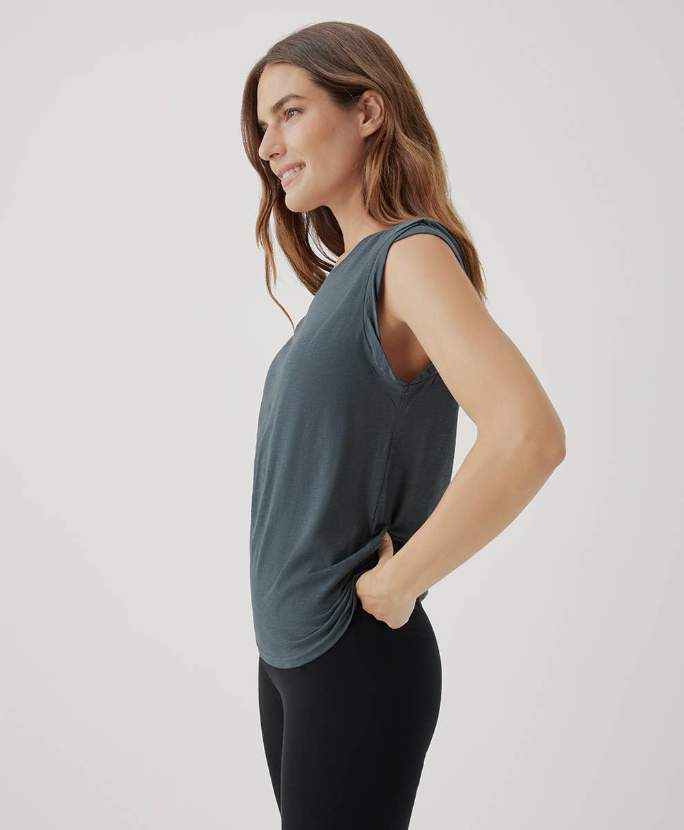 Pact Brand Featherweight Slub Muscle Tee - Ore