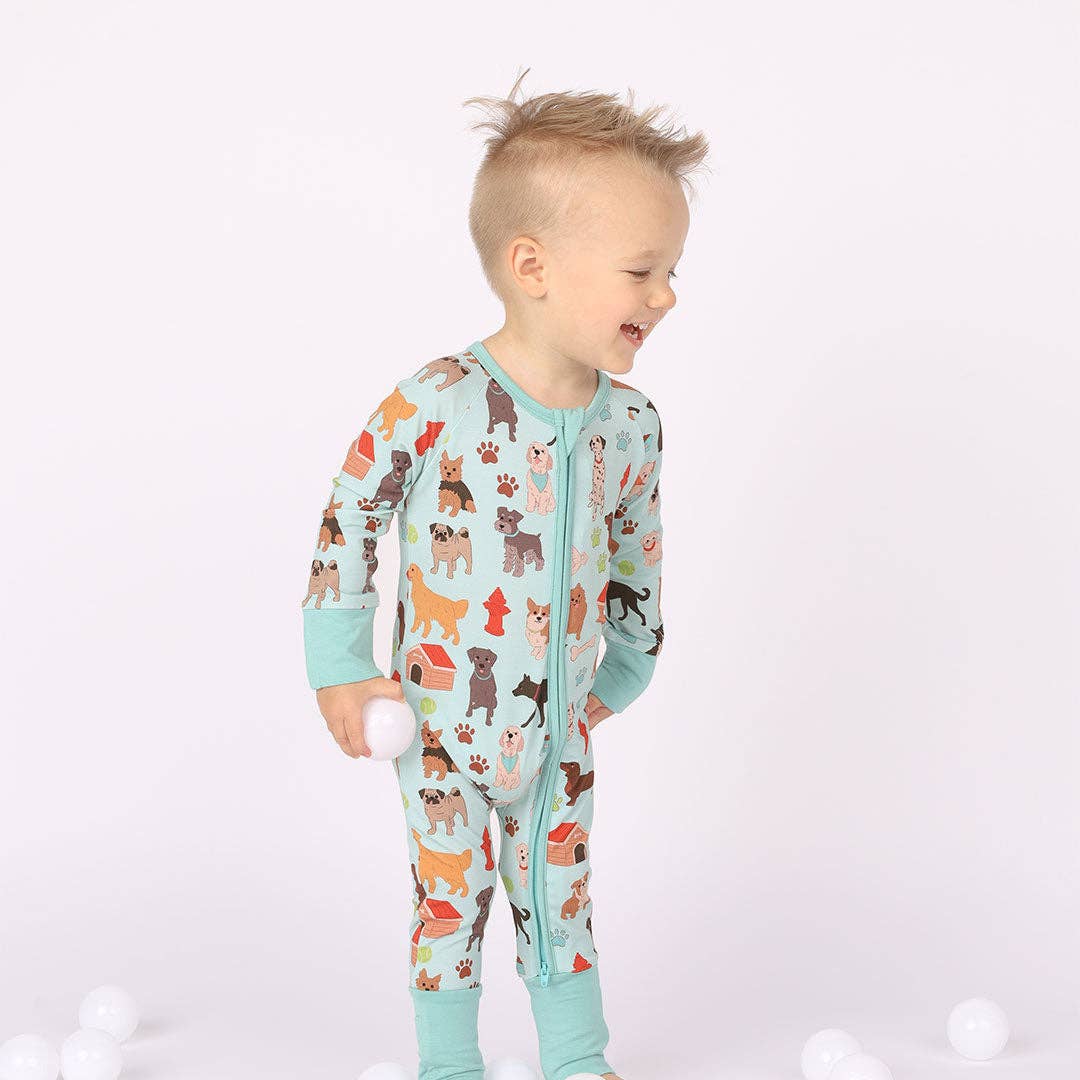 Dogs Bark Pets Bamboo Baby Pajamas