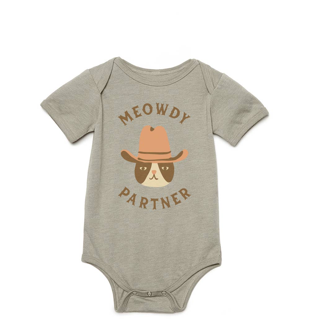 Meowdy Partner Western Infant Onesie