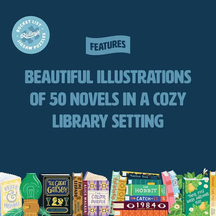 50 Must-Read Books of the World Bucket List 1000 Pc Puzzle