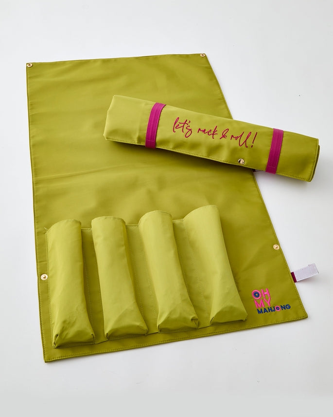 Mahjong Olive Let's Rack & Roll Bag