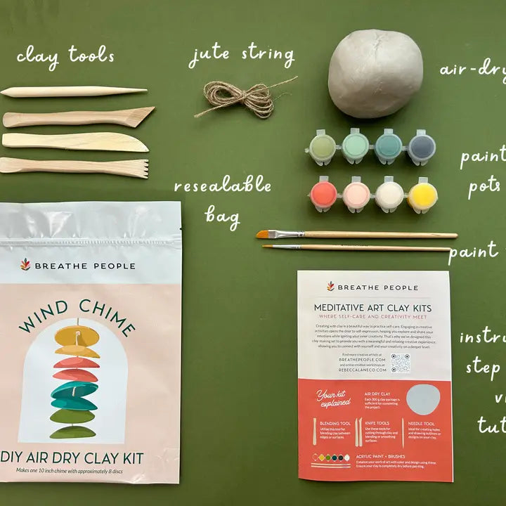DIY Air Dry Clay Kit- Wind Chimes
