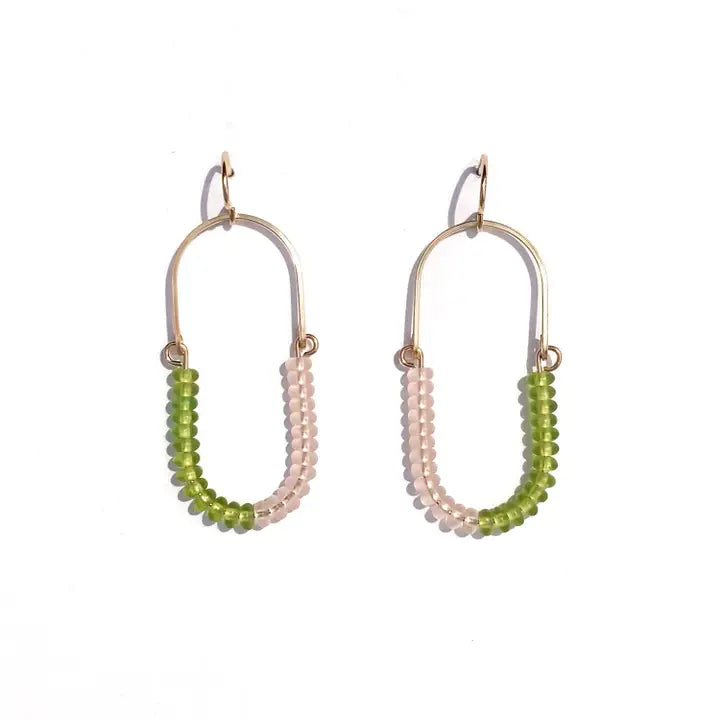 Balance Earrings- Olive + Rose