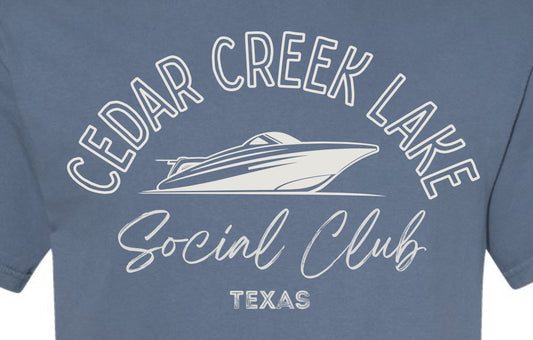 Cedar Creek Lake Social Club Tee