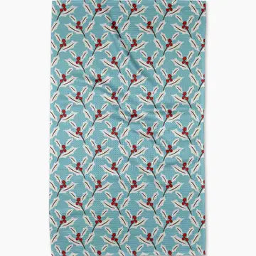 Christmas Geometry Tea Towel