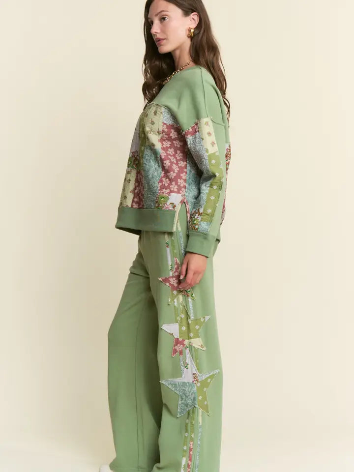 Patchwork Color Block Bottoms