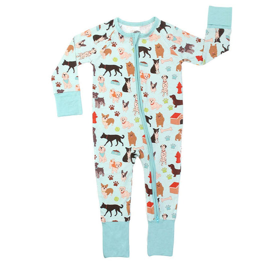 Dogs Bark Pets Bamboo Baby Pajamas