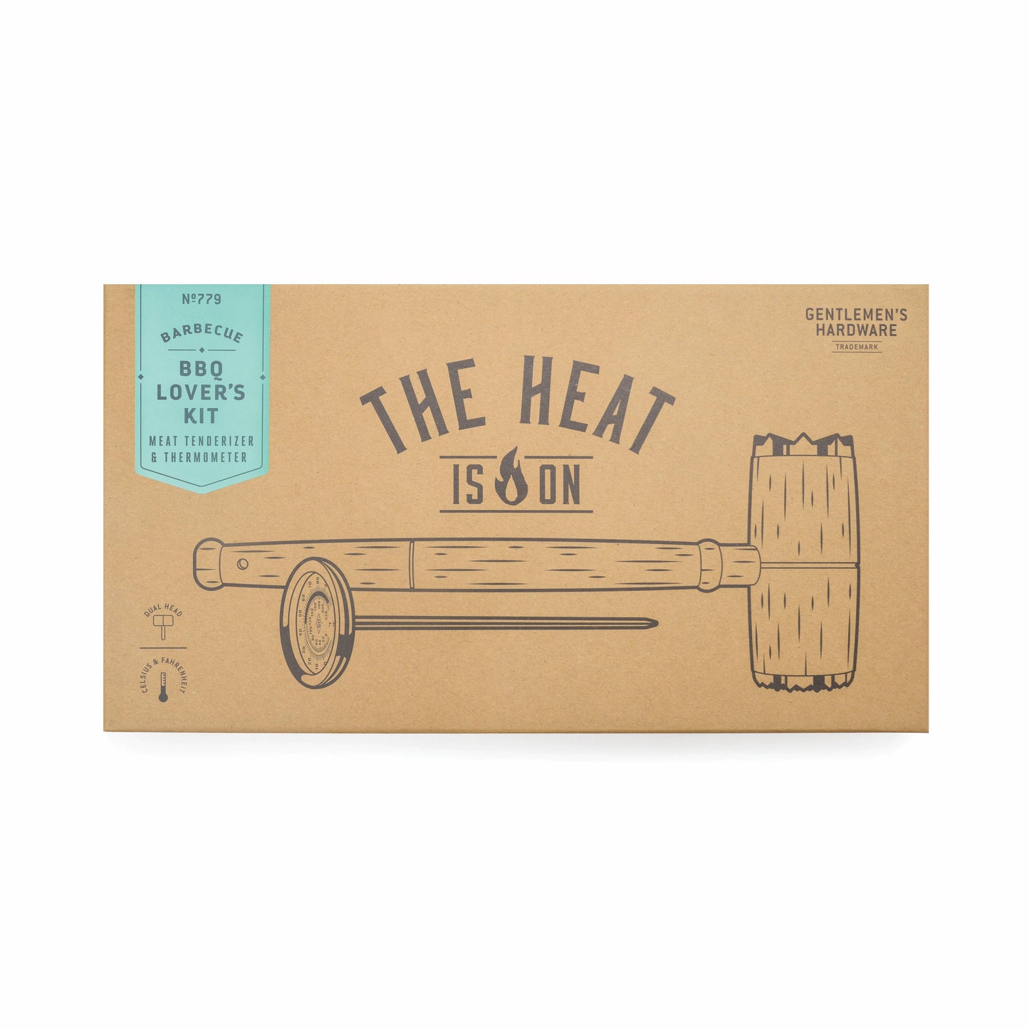 "Bbq Lovers Kit" Meat Tenderizer & Thermometer