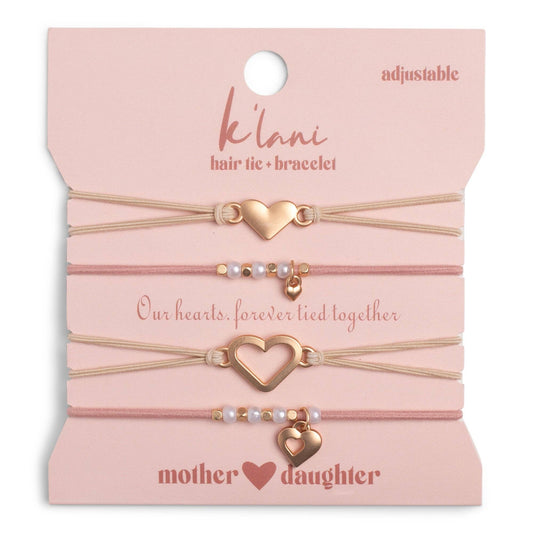 "Mother/Daughter"  Hair Tie Bracelets