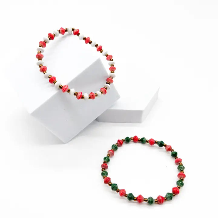 Christmas Holiday Stretchy Bracelet