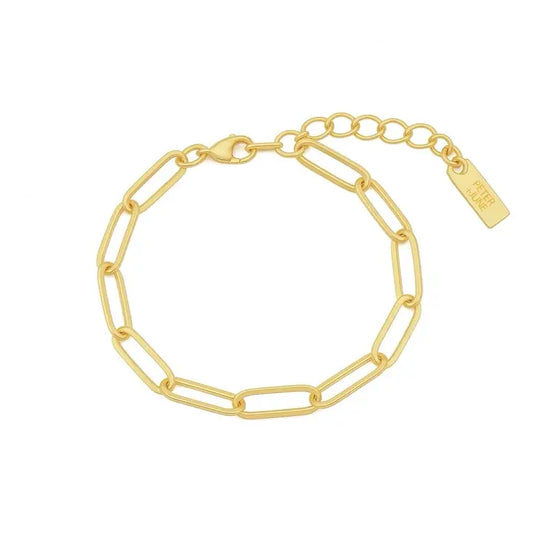 Paperclip Gold Bracelet