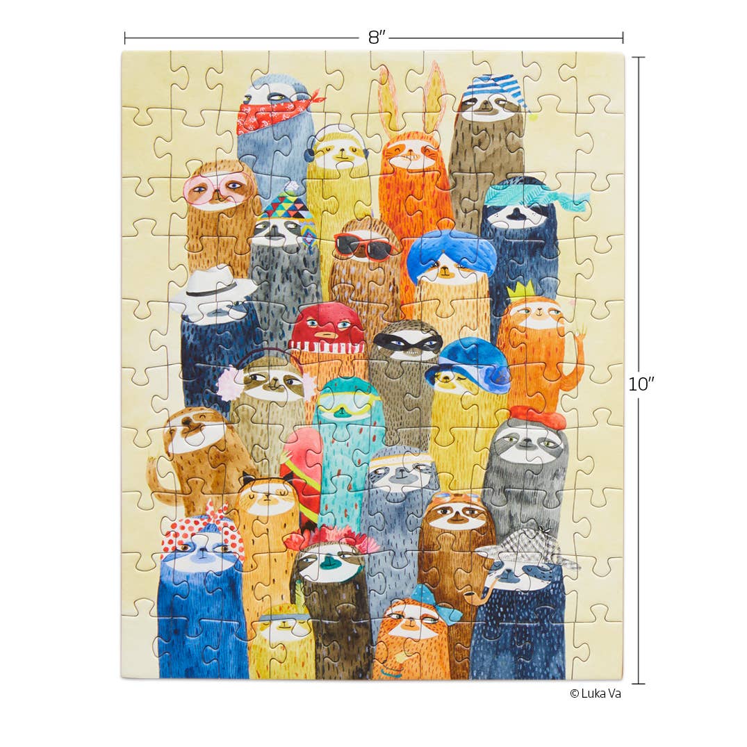 Sloth Party | 100 Piece Puzzle Snax