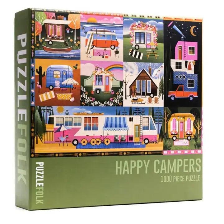 Happy Campers 1,000 Piece Caming Puzzle